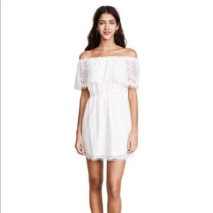 BB Dakota lace off-the-shoulder dress